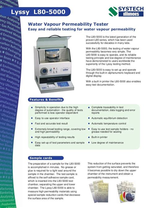 lyssy water vapor permeability tester distribution|Testing: Enhanced Water Vapor Permeability .